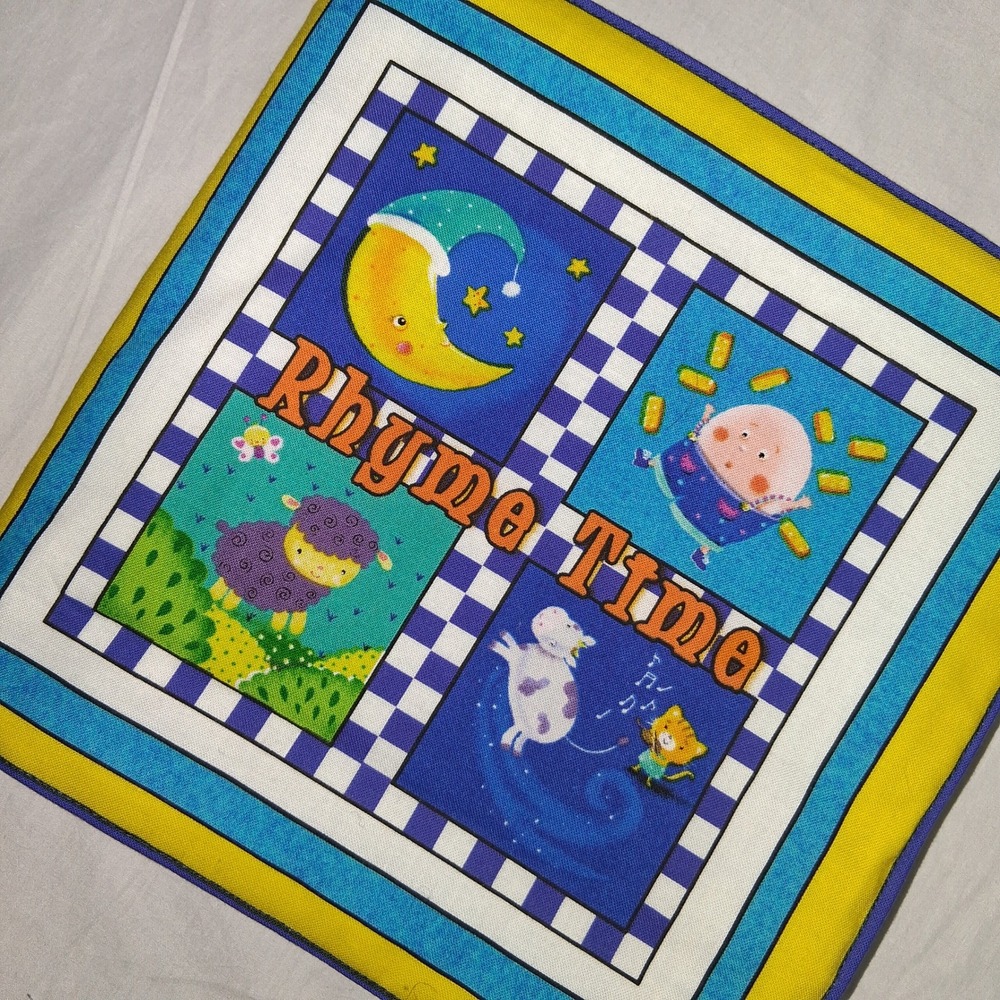 Rhyme Time Fabric Book Nursery Rhymes Moon Sheep Humpty Dumpty Twinkle Star